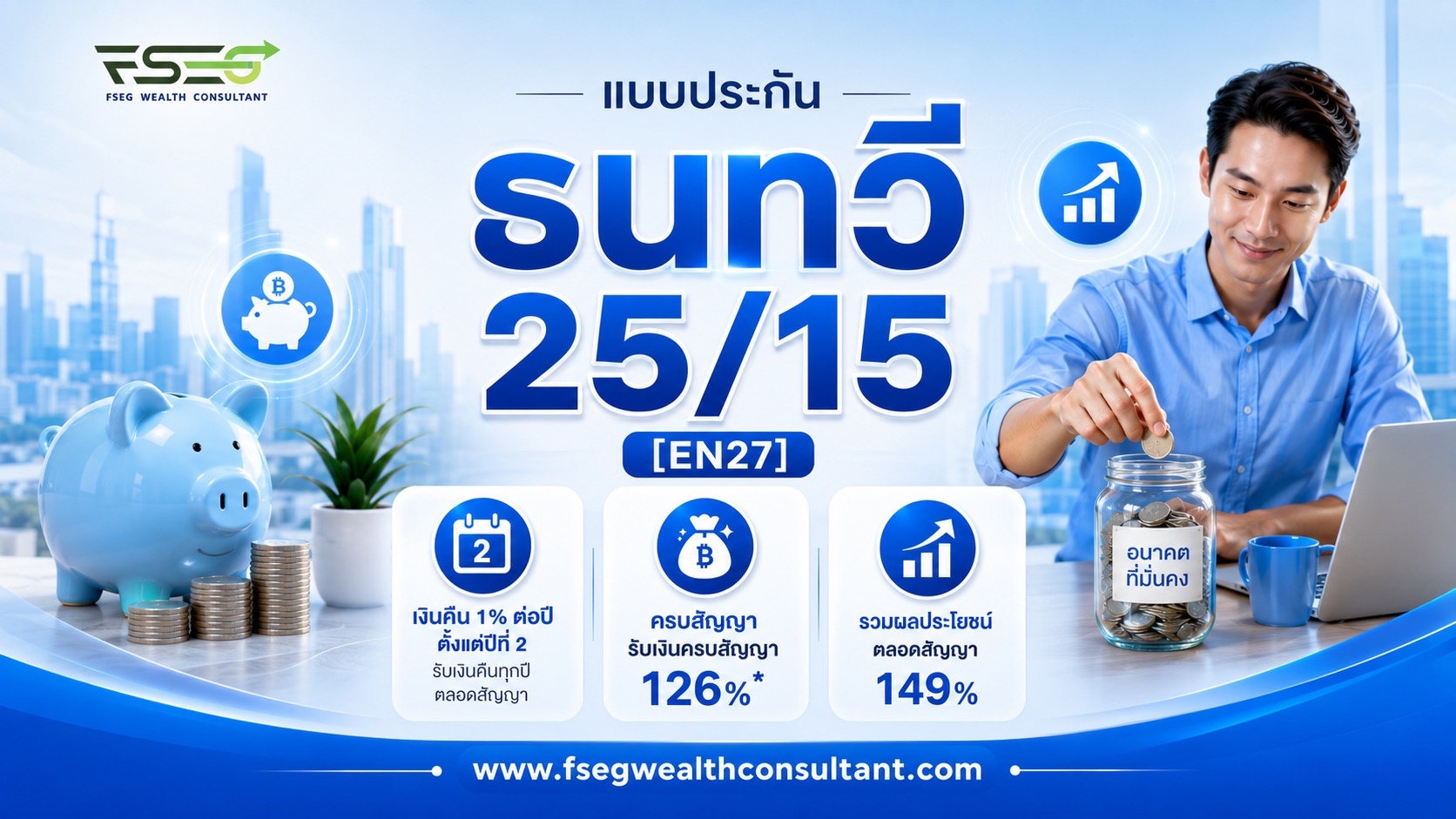 ธนทวี 25/15 [EN27] ไทยประกันชีวิต มีผลตอบแทนอย่างไร